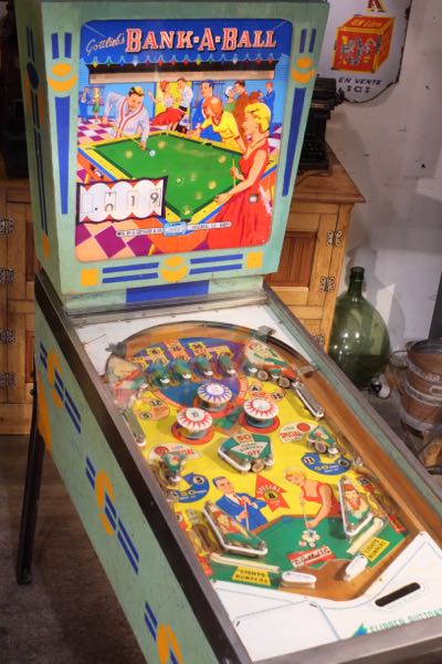 flipper gottlieb bank a ball vintage 1960