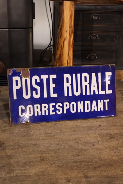 plaque emaille poste ancienne