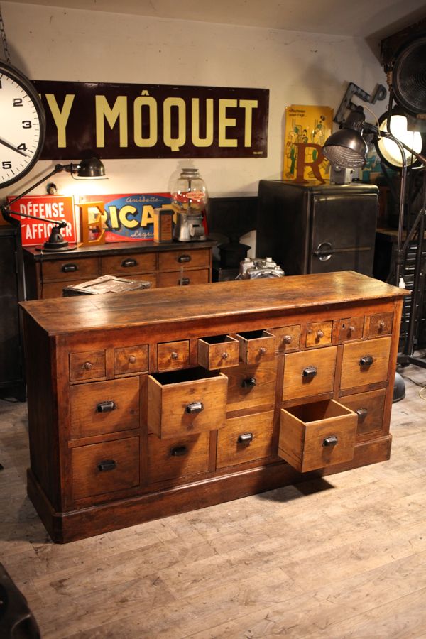 meuble de metier epicerie brocante renove