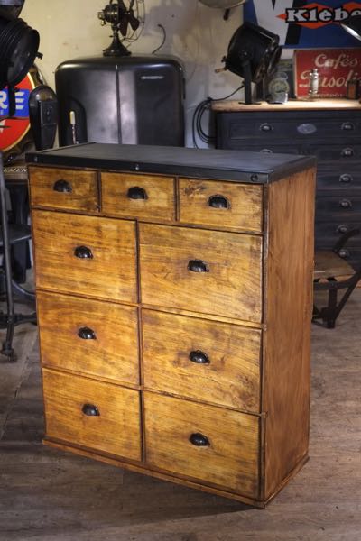 meuble de metier a tiroirs ancien antiquites brocante