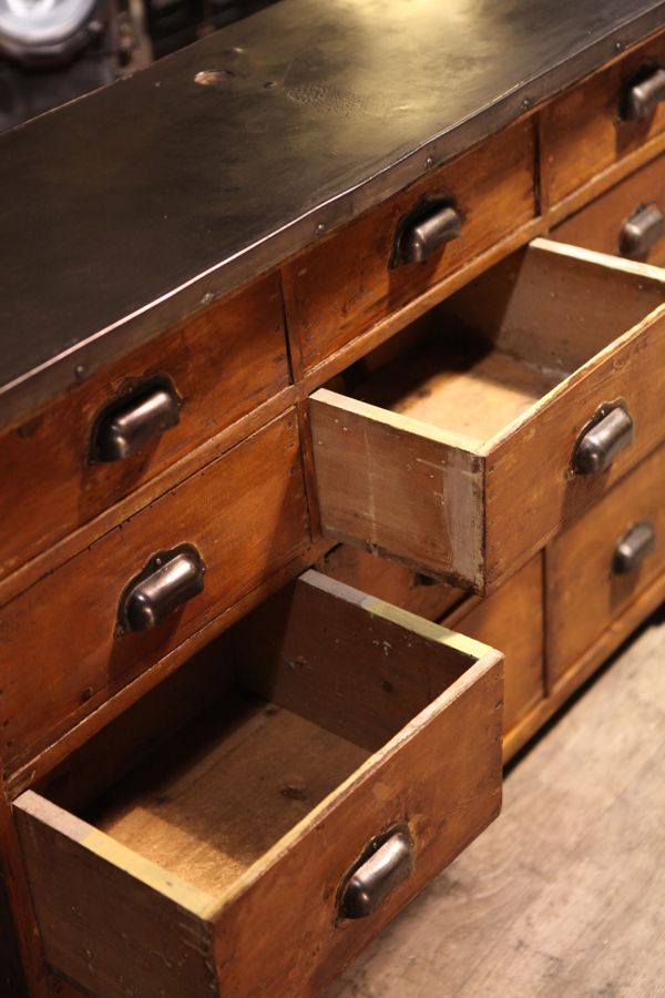 meuble de metier epicier ancien brocante renove