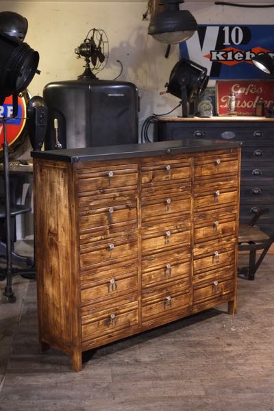 meuble de metier chene