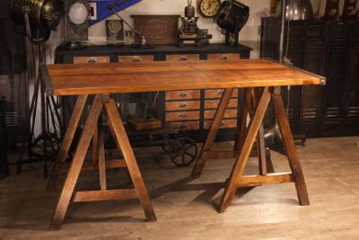 treteaux ancien chene