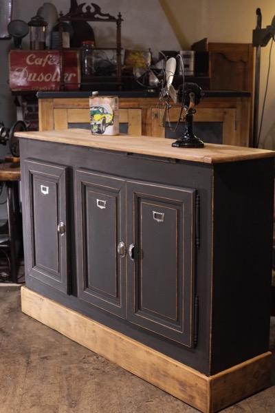 meuble de metier 3 portes ancien